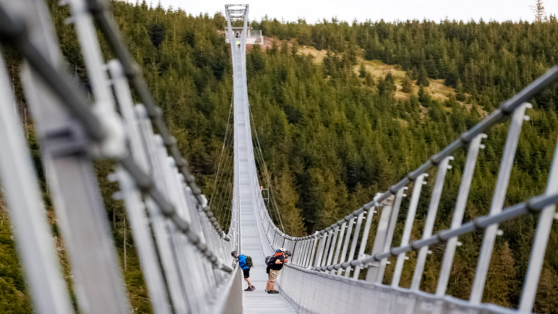 افتتاح أطول جسر معلق بالعالم في جمهورية التشيك bridge 
